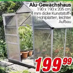 CENTERSHOP Alu-Gewächshaus Angebot