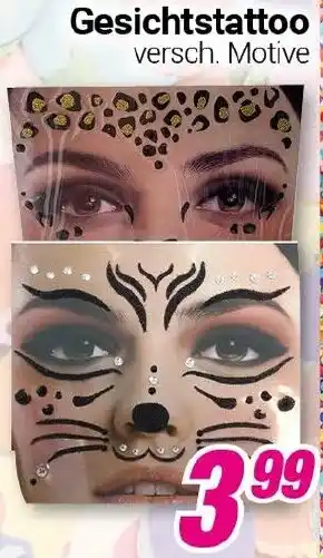CENTERSHOP Gesichtstattoo Angebot