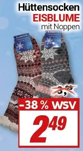 CENTERSHOP Hüttensocken EISBLUME Angebot