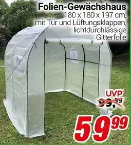 CENTERSHOP Folien-Gewächshaus Angebot