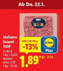 Lidl Italiamo Salami DOP Angebot