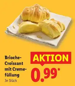 Lidl Brioche- Croissant mit Cremefüllung Angebot