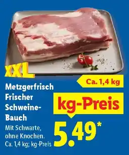 Lidl Metzgerfrisch Frischer Schweine- Bauch Angebot
