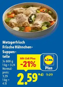 Lidl Metzgerfrisch Frische Hähnchen- Suppenteile Angebot