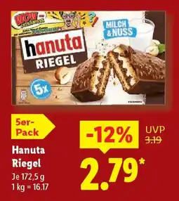 Lidl Hanuta Riegel Angebot