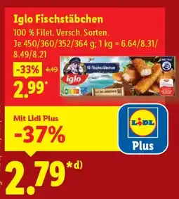 Lidl Iglo Fischstäbchen Angebot