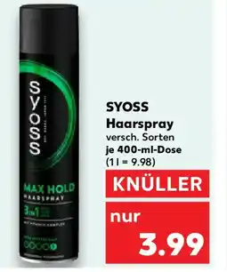 Kaufland SYOSS Haarspray Angebot