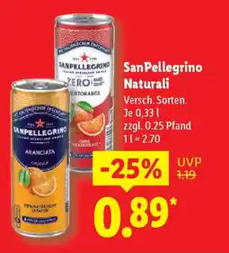 Lidl San Pellegrino Naturali Angebot