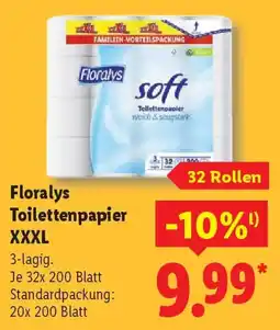 Lidl Floralys Toilettenpapier XXXL Angebot