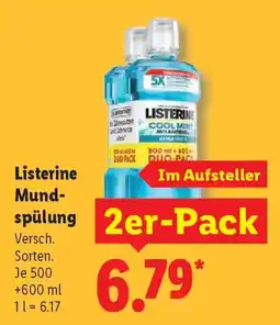 Lidl Listerine Mundspülung 2er-Pack Angebot