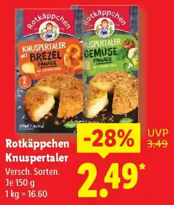 Lidl Rotkäppchen Knuspertaler Angebot