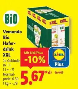 Lidl Vemondo Bio Haferdrink XXL Angebot