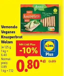 Lidl Ve Vemondo Veganes Knusperbrot Weizen Angebot