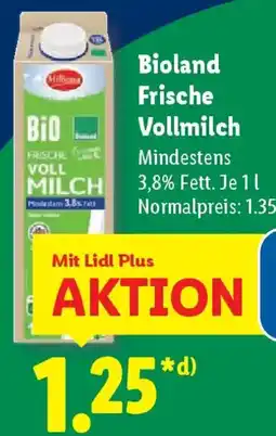 Lidl Bioland Frische Vollmilch Angebot