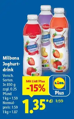 Lidl Milbona Joghurtdrink Angebot