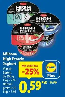 Lidl Milbona High Protein Joghurt Angebot