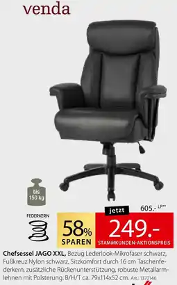 Zurbrüggen Venda Chefsessel JAGO XXL Angebot
