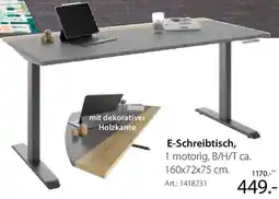 Zurbrüggen Novel E-Schreibtisch Angebot