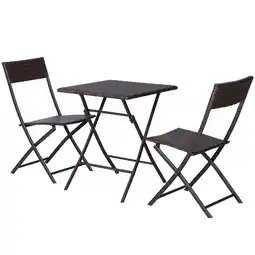 Netto Marken-Discount Outsunny Gartenmöbel-Set Metall, PE Polyrattan Angebot