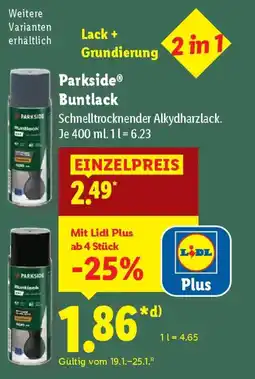 Lidl Parkside Buntlack Angebot