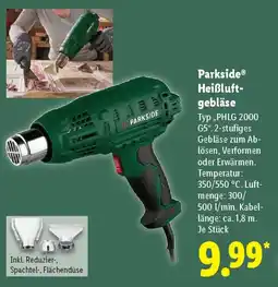 Lidl Parkside Heißluftgebläse Angebot