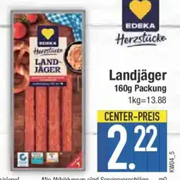 E-Center EDEKA Herzstücke Landjäger Angebot