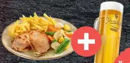 XXXLutz XXXL Schweinerücken mit Pommes frites und Gemüse Angebot