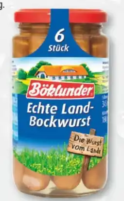 trinkgut Böklunder Echte Land-Bockwurst Angebot