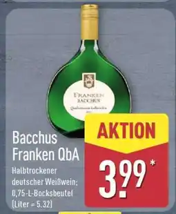 Aldi Nord BACCHUS Franken QbA Angebot
