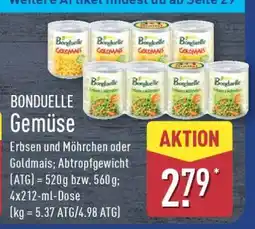 Aldi Nord BONDUELLE Gemüse Angebot