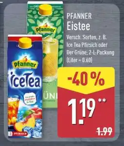 Aldi Nord Pfanner Eistee Angebot