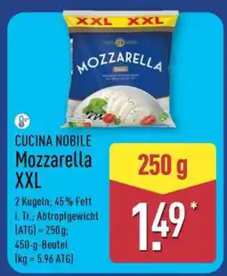 Aldi Nord Mozzarella XXL Angebot