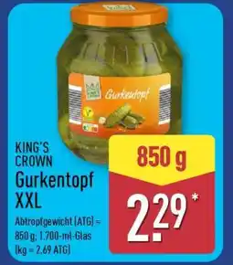 Aldi Nord KING'S CROWN Gurkentopf XXL Angebot