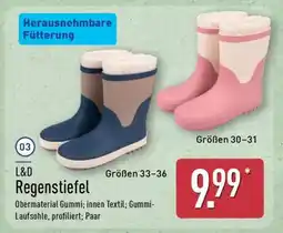 Aldi Nord L&D Regenstiefel Angebot