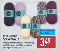 Aldi Nord HOME CREATION Sockenwolle Angebot