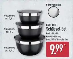 Aldi Nord CROFTON Schüssel-Set Angebot