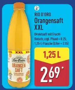 Aldi Nord RIO D’ORO Orangensaft XXL Angebot