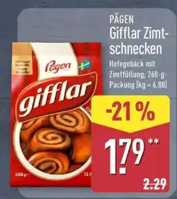 Aldi Nord PÅGEN Gifflar Zimtschnecken Angebot