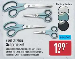 Aldi Nord HOME CREATION Scheren-Set Angebot