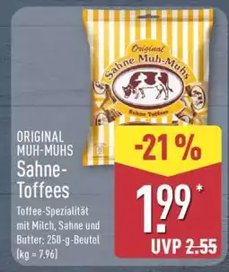 Aldi Nord Sahne-Toffees Angebot