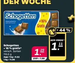 NETTO Schogetten Alpenvollmilch Angebot