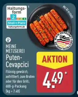 Aldi Nord MEINE METZGEREI Puten-Cevapcici Angebot