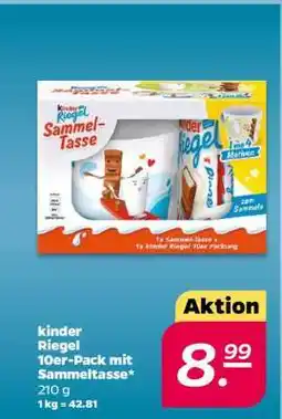NETTO kinder Riegel 10er-Pack mit Sammeltasse Angebot