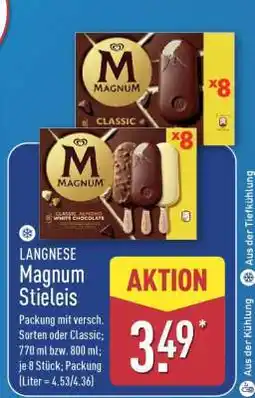 Aldi Nord LANGNESE Magnum Stieleis Angebot