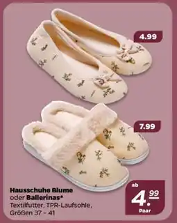 NETTO Hausschuhe Blume oder Ballerinas Angebot