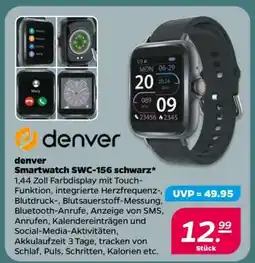 NETTO denver Smartwatch SWC-156 schwarz Angebot