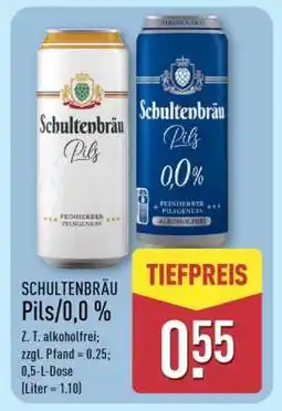 Aldi Nord SCHULTENBRÄU Pils/0,0 % Angebot