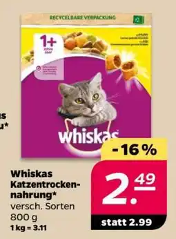 NETTO Whiskas Katzentrocken-nahrung Angebot
