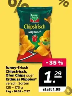 NETTO funny-frisch Chipsfrisch, Ofen Chips oder Erdnuss Flippies Angebot