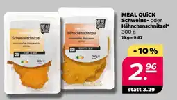 NETTO MEAL QUICK Schweine- oder Hähnchenschnitzel Angebot